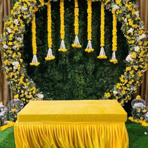 Budget Friendly Natural Flower Seemantham Decor in Mumbai
