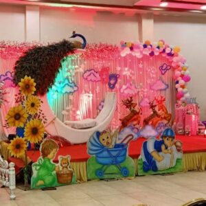 Pastel Theme Welcome Baby Decoration in Mumbai