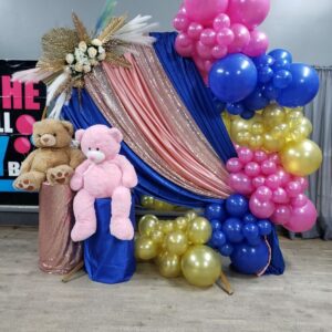Pink and Blue Balloon Baby Shower Wall Decor in Mumbai