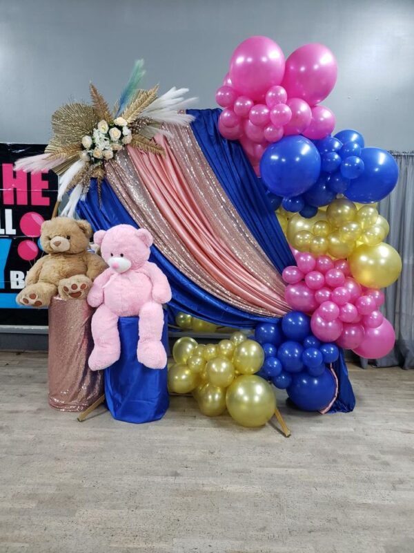 Pink and Blue Balloon Baby Shower Wall Decor in Mumbai