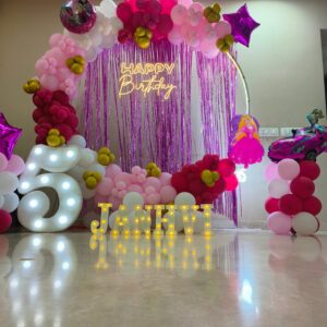 Hire U Shaped Bride To Be Balloon Decor at Home in Mumbai