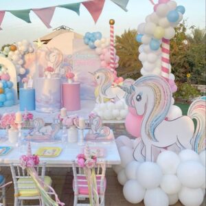 Unicorn Theme Outdoor Birthday Decor in Mumbai