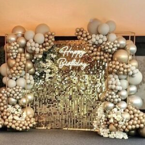 Vogue Golden Sequin Birthday Decoration – Mumbai