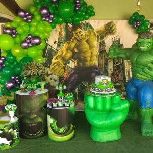 Black Sequin Hulk Theme Birthday Decoration - Mumbai