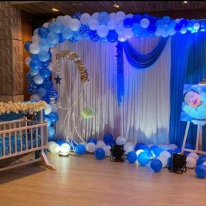 Pink and Sky Blue Baby Shower Theme Decoration in Mumbai