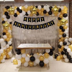 Celebrate Elegantly with Anniversary Gold and Silver Decoration – Mumbai