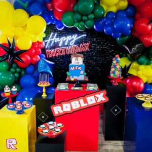 Ultimate Black Sequin Roblox Theme Birthday Decor - Mumbai
