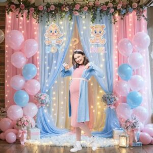 Pink & Blue Luxe Baby Shower Decoration in Mumbai