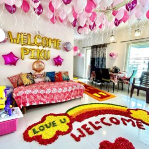 Rainbow Welcome Baby Girl Decoration – Mumbai