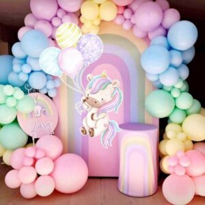 Unicorn Theme Birthday Decor with Circular Backdrops in Mumbai