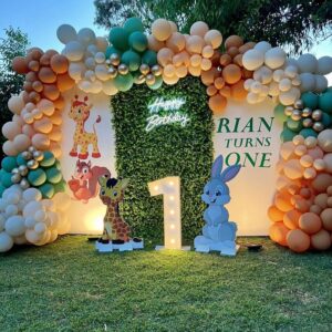 Vibrant Garden Vibes Birthday Decoration - Mumbai