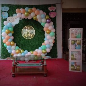 Pure Bliss White Baby Shower Decoration – Mumbai