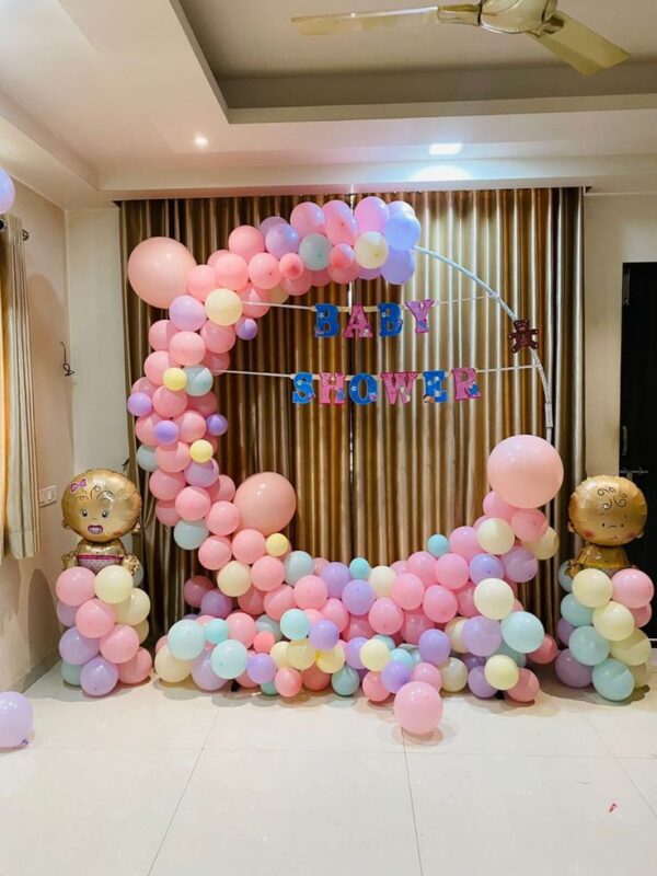 Baby Welcome Flower and Balloon Decoration in Mumbai