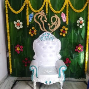 Traditional Baby Shower Backdrop Decoration in Mumbai